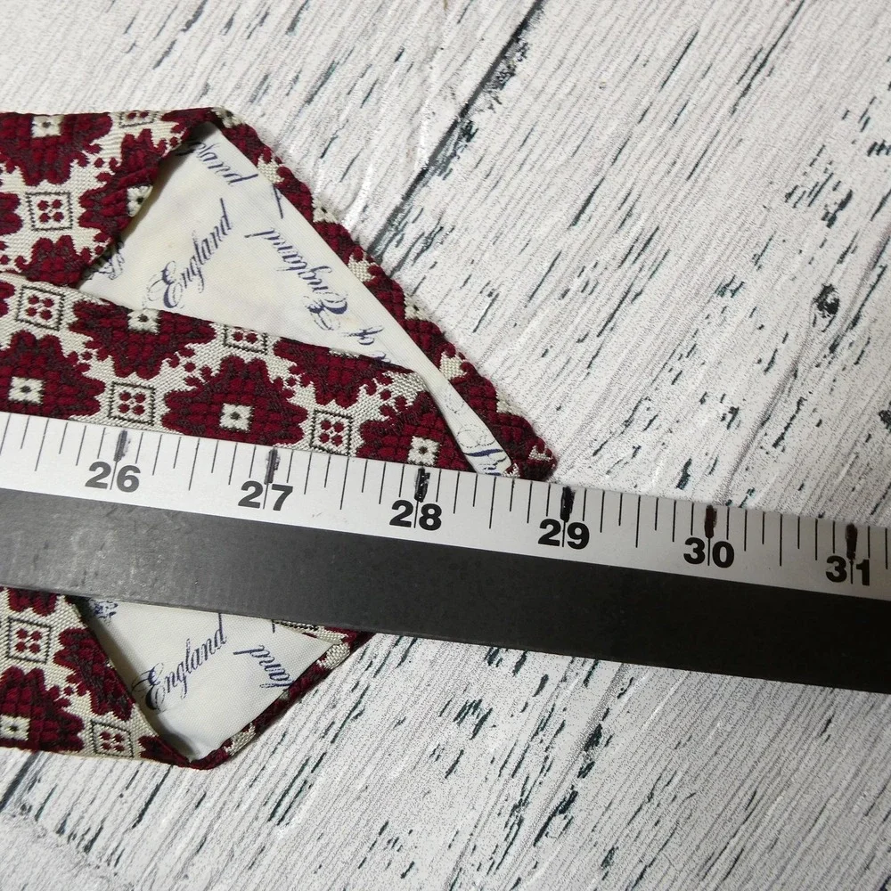 Briar Tie Mens One Size Red Geometric Jacquard‎ Classic Dress Necktie Business